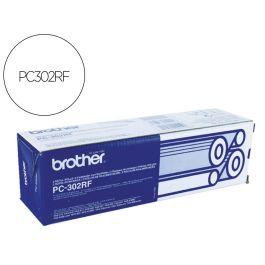 Repuesto Fax Brother Pc302Rf De Transferencia Termica Duracion 235 Paginas Pack De 2 Unidades