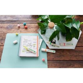 Edding Marcador Fluorescente Ecoline 24 Color Rosa 24-009 Punta de Cincel Tinta Base Agua Recargable