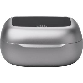 JBL LIVE FLEX3 Plata Auriculares Inalámbricos Bluetooth IP54 para Música/Llamadas con Estuche de Carga 7+24h