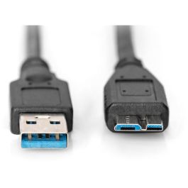 Digitus Cable USB 3.0 A-Micro B Macho/Macho 1m Negro SW USB 3.2 Gen 1