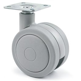 Q&Q Rueda Giratoria Rolom Aro Doble Ø60 mm, Plástico Gris, Banda de Rodadura de Goma para Muebles y Sillas Precio: 3.50000002. SKU: B1JFN5QGB6