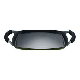 San Ignacio Asador Experto de Aluminio Forjado 37x25 cm, Antiadherente, Inducción, Asas de Silicona, Apto Todo Tipo de Fuegos