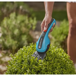 Gardena 9884-20 Tijeras de Corte Clásico, 3.6V / 2.5 Ah, Protección de Cuchillas, USB-C