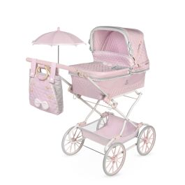 Decuevas Coche Reborn Plegable con Sombrilla y Bolso Sophie para Muñecas de hasta 55 cm