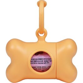 United Pets Bon Ton Nano Classic Kit Recogedor Desechos Perro Plástico Reciclado 2nd Life con Bolsas Biodegradables Naranja