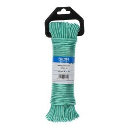 Edm Cuerda trenzada de polipropileno verde/blanco, calibre 4,5 mm x 25 m, alta tenacidad, resistente a químicos Precio: 3.78999951. SKU: B1K2ZF56YJ