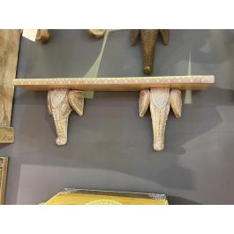 DKD Home Decor Estantería Indio RK 22 Natural Blanco Mango 15 x 28 x 78 cm