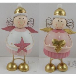 Figura Navidad Fantasia DKD Home Decor Blanco Rosa 6.5 x 14 x 9 cm (6 Unidades) Precio: 27.59000013. SKU: B1FKN6GYLW