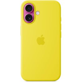 Apple Funda iPhone 16 MagSafe de Silicona - Amarillo Carambola - Protección Anticaídas y Arañazos, Materiales Reciclados