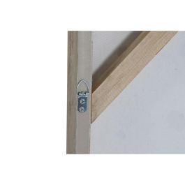 Cuadro Home ESPRIT Negro Beige Yute Poliestireno Abstracto Moderno 102 x 3,2 x 102 cm (2 Unidades)