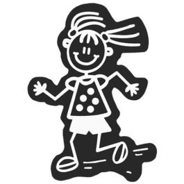 Abc ADH06665 Adhesivo Familia Niña Bailando Vinilo Decorativo Precio: 5.50000055. SKU: S3700038