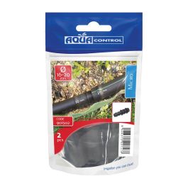 Aqua Control Enlace Reductor Ø20 a Ø16 mm, 2 Unidades, Polipropileno Negro