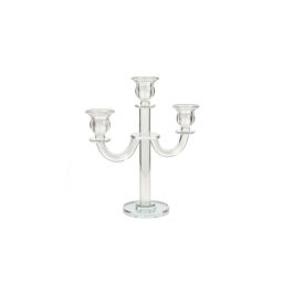 Candelabro Romimex Transparente Vidrio 21 x 26 x 9 cm Precio: 35.50000003. SKU: B16Y3ABYXR