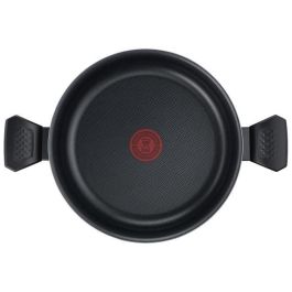 TEFAL B5544602 Cacerola Easy Cook&Clean de 24 cm (4,7 l) + tapa, antiadherente, Thermo-Signal, todas las fuentes de calor excepto inducción, fabricada en Francia