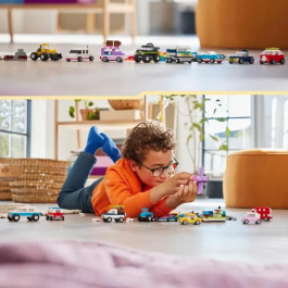 LEGO 11036 Classic Vehículos Creativos Maquetas Coche Policía Camión Set de Construcción