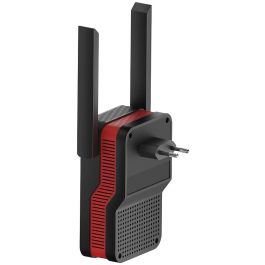 Cudy RE3000 Repetidor WiFi 6 Mesh AX3000 Dual Band Gigabit Ethernet Negro/Rojo