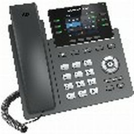 Grandstream GRP-2613 Teléfono IP de Escritorio Negro, 4 Líneas, Pantalla 2.4", Gigabit Ethernet, PoE