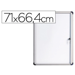 Bi-office Vitrina de anuncios magnética extraplana para interior 710x664 mm