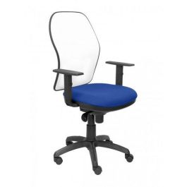 Silla Piqueras Y Crespo Jorquera Brazos Regulables Mecanismo Sincro Con Regulador De Tension Respaldo De Malla Blanca Y Asiento Tapizado Bali Azul Precio: 319.50000027. SKU: S5702765