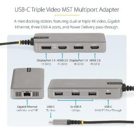 Adaptador USB Startech 117B-USBC-MULTIPORT Adaptador USB Startech 117B-USBC-MULTIPORT