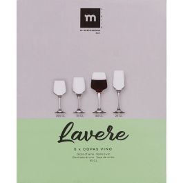 Set de 6 Copas para Vino y Agua Lavere 400 cc - La Mediterranea (4 Cajas) Set de 6 Copas para Vino y Agua Lavere 400 cc - La Mediterranea (4 Cajas)