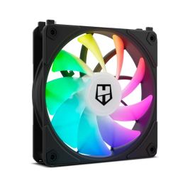 Nox NXHUMMEREASYLINKBK Pack 3 Ventiladores Hummer Easy Link ARGB PWM 120mm para PC, Conexión sin cables, Ultrasilenciosos