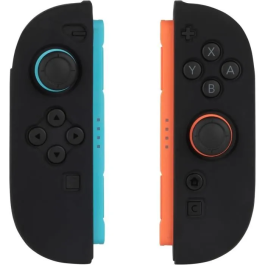 Konix Funda Protectora para Mandos Joy-Con Nintendo Switch 2 Silicona Antigolpes Antiarañazos Antipolvo Negra