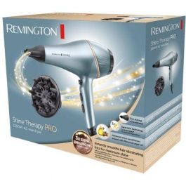 Secador Remington Shine Therapy Pro AC9300/ 2200W/ Iónico/ Negro y Azul Secador Remington Shine Therapy Pro AC9300/ 2200W/ Iónico/ Negro y Azul
