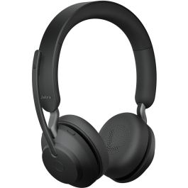 Jabra Evolve2 65 Stereo UC Auriculares con Link 380 USB-C Negros