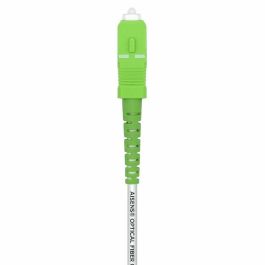 AISENS A152-0503 Cable de Fibra Óptica Monomodo OS2 SC/APC a SC/APC G.657A2 9/125µm, 50m, 1G/10G/40G/100G Ethernet, Blanco