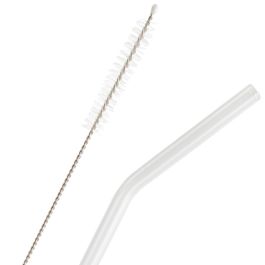 Day Juego De 4 Pajitas Reutilizables De Vidrio Borosilicado Transparentes 21.5 Cm