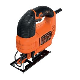 Black+Decker Sierra de Calar KS701PEK-QS 520W con Acción Pendular y Velocidad Variable 0-3.000rpm para Madera (70mm), Acero (5mm), Aluminio (15mm)