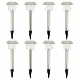 Lumisky Alesia Lote de 8 Balizas Solares LED Blanco Frío para Jardín/Camino, 8h Batería, Resistentes UV/Salpicaduras Precio: 42.58999987. SKU: B1B79QPED6