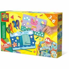 Ses Creative Aprendo a pegar y reconocer formas. Kit de manualidades con pegatinas, 5 rollos de cinta adhesiva y 24 cartas de animales Precio: 27.50000033. SKU: B12VSY2PKR