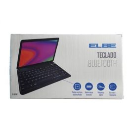 Elbe TE-102-BT Teclado Bluetooth Slim Negro Batería Recargable Compatible Windows iOS Android Smart TV