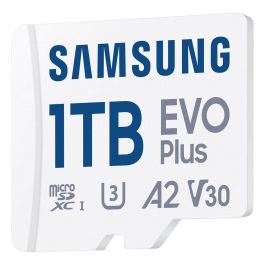 Samsung Tarjeta Memoria Micro SD EVO Plus 1TB microSDXC Clase 10 UHS-I U3 Velocidad 160MB/s con Adaptador SD