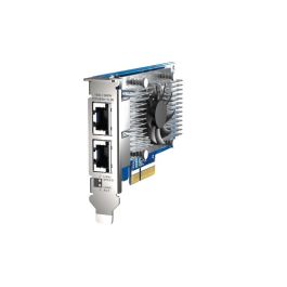 Qnap QXG-10G2T-X710 Tarjeta de Red PCIe 3.0 x4 con 2 Puertos RJ45 10GbE, NBASE-T y Controlador Intel X710