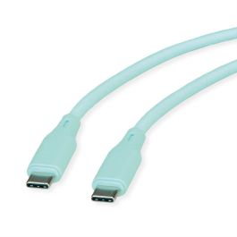 ROLINE 11.02.9125 Cable USB 2.0 Tipo C a C, Silicona, 60W, Verde, 1m Precio: 15.8389. SKU: B1DSWJ8VQY