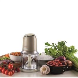 Ariete 438/03 Picadora Vintage Beige de 400W con 4 Cuchillas de Acero Inoxidable para Cocina de Estilo Retro