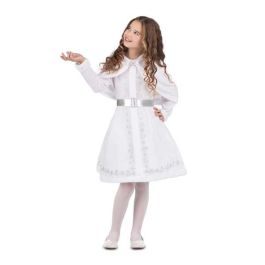 Disfraz monada blanca navidad vestido con enaguas y cubrehombros con capucha talla 3-4 y Disfraz monada blanca navidad vestido con enaguas y cubrehombros con capucha talla 3-4 y