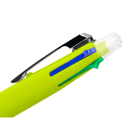 Liderpapel Bolígrafo Multifunción 5 en 1 con Portaminas, Tinta Azul, Negro, Rojo, Verde y Trazo 0,7mm