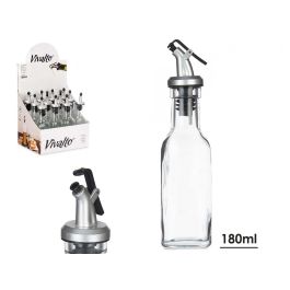 Aceitera Vidrio Tapon Dosificador 180 Ml Vivalto 5X20CM (24 Unidades)