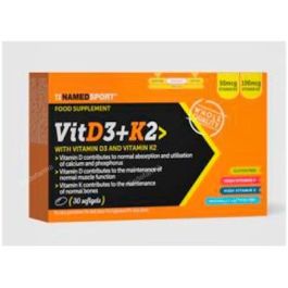 NAMED SPORT Vitamina D3+K2 30 Comp. Suplemento con Vitamina D y Vitamina K para Absorción de Calcio y Mineralización Ósea Precio: 15.4999999. SKU: B16VDZDSX4