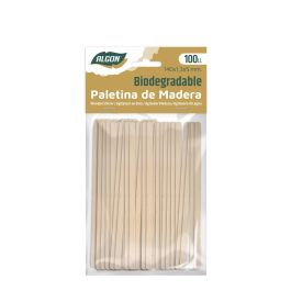 Set de 100 paletinas de madera Algon 140x1.3x5 mm (24 Unidades) Set de 100 paletinas de madera Algon 140x1.3x5 mm (24 Unidades)