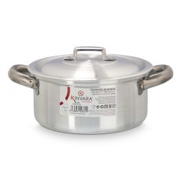 Cacerola de Aluminio Kinvara 16 cm 1,5L - Plata, Apto Gas/Horno/Lavavajillas (10 Unidades) Cacerola de Aluminio Kinvara 16 cm 1,5L - Plata, Apto Gas/Horno/Lavavajillas (10 Unidades)