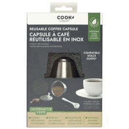 Cook Concept Cápsula Café Reutilizable Acero Inoxidable, Compatible con Dolce Gusto Precio: 16.59000024. SKU: B1H4NXD67R