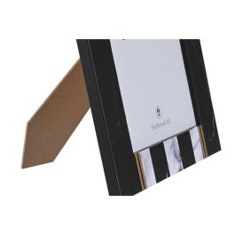 DKD Home Decor Marco de Foto 15x20 Bicolor Dorado Moderno MDF Metal 20.8 x 25.8 cm (6 Unidades)