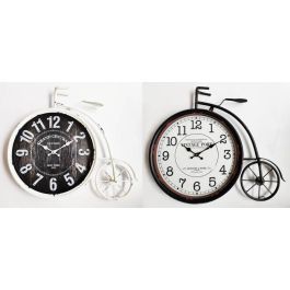 Reloj Pared Vintage DKD Home Decor Negro Blanco 6 x 50 x 60 cm (2 Unidades)