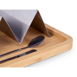 Soporte Tacos Bol Salsa Bambú y Metal Kinvara 28x16x5.5 cm (6 Unidades) Soporte Tacos Bol Salsa Bambú y Metal Kinvara 28x16x5.5 cm (6 Unidades)