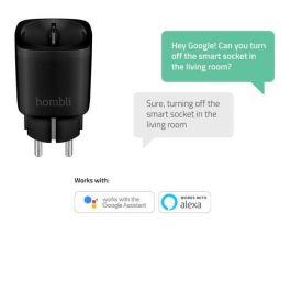Hombli Enchufe Inteligente WiFi EU Negro - Pack Promocional 2+1
